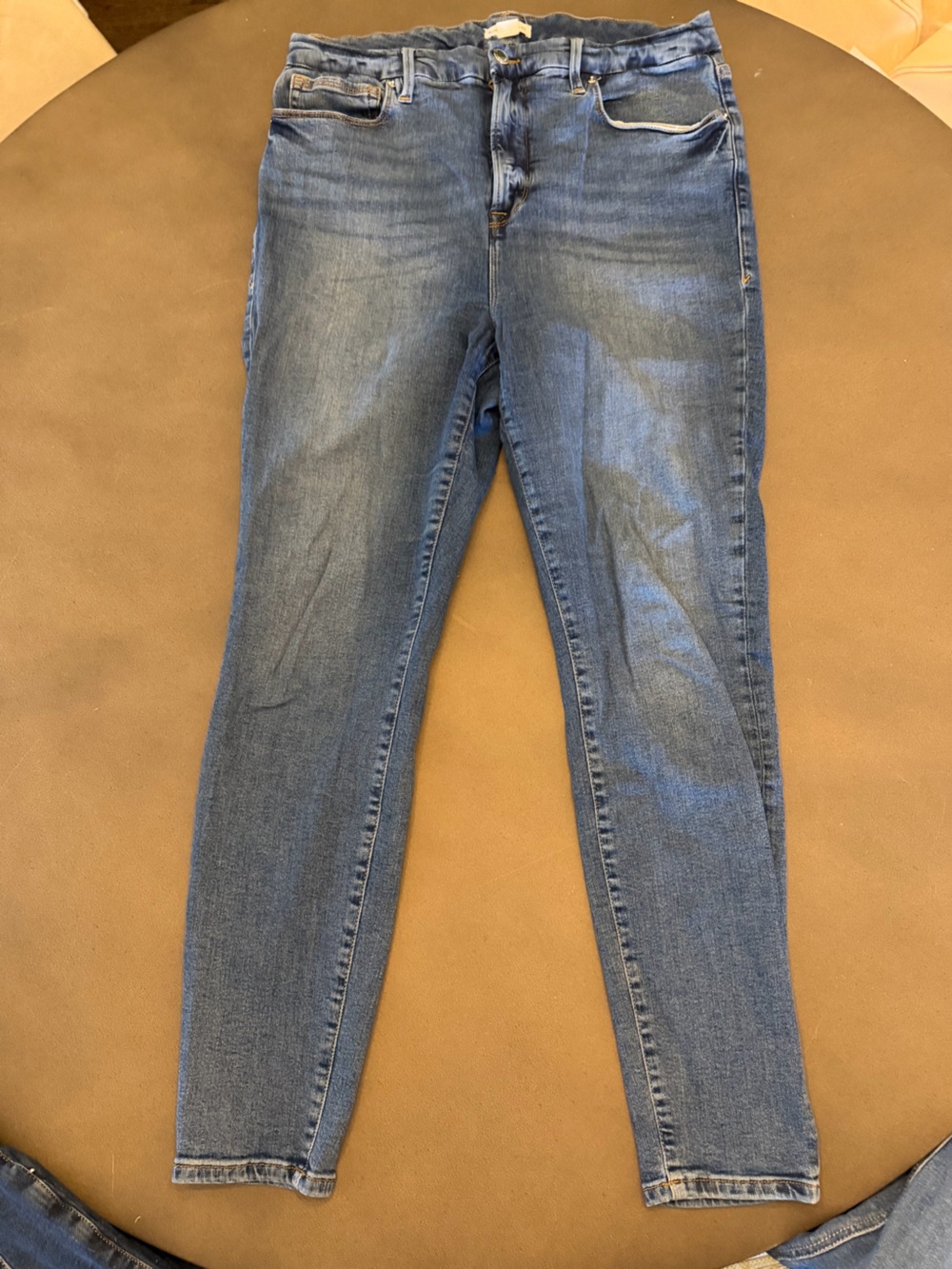 Women's Good American Blue Stretch Skinny Jeans, size 16